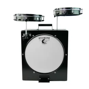 Toca Kickboxx Suitcase Travel Drum Set, Black (Gear Hero Exclusive)