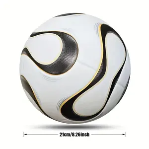 Durable No. 5 Soccer Ball, Made with Seamless Thermal Bonding Technology - Excellent Elasticity, Non-Slip, Waterproof, Wear-Resistant, Suitable for Training And Competition for Adults And Teenagers - Made of PU Material