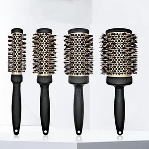 Round Hair Brush Set, 4 Counts/set Anti-static Curl Massage Comb, Professional Multifunctional Brush for All Hair Types, Anti Static Hairbrush