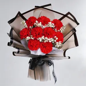 Eternal Never Fading! 9 Carnations Rose Bouquet, Star Flower Soap, Mother's Day Gift, Teacher Appreciation Present