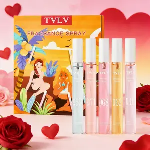 5-Piece Brazilian Style Perfume Gift Set, Sunny Floral, Fruity & Gourmand Notes, Long-Lasting Fragrance, Perfect for Travel, Home & Gifting