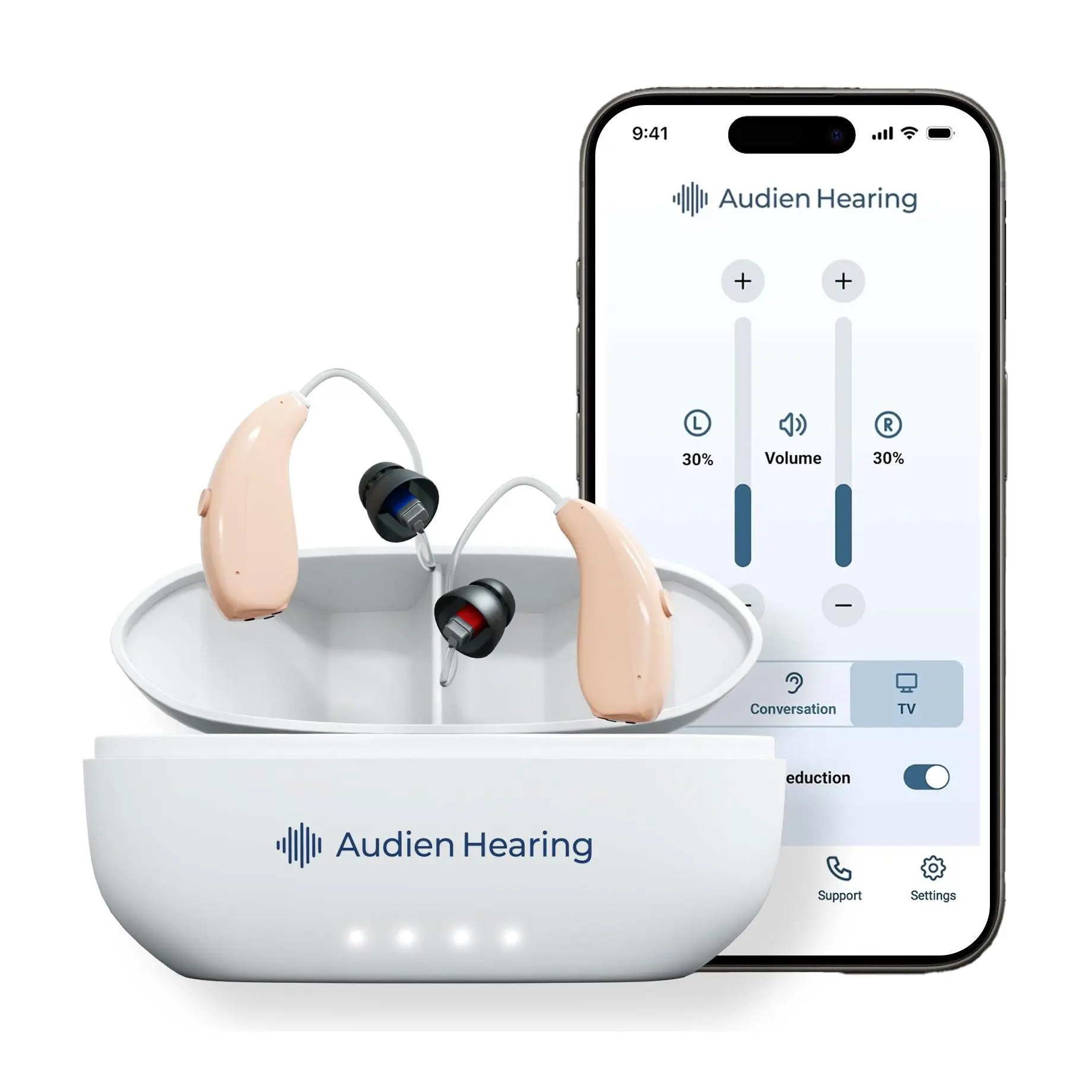Audien ION PRO Behind the Ear OTC Hearing Aid Bluetooth Audien ION PRO Behind the Ear OTC Hearing Aid Bluetooth