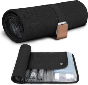 Toiletry Bag for Men, Travel Essentials Travel Toiletry Bag, Water-Resistant Compact Bathroom Roll Organizer for Hygiene, Shaving kit, Gifts for men