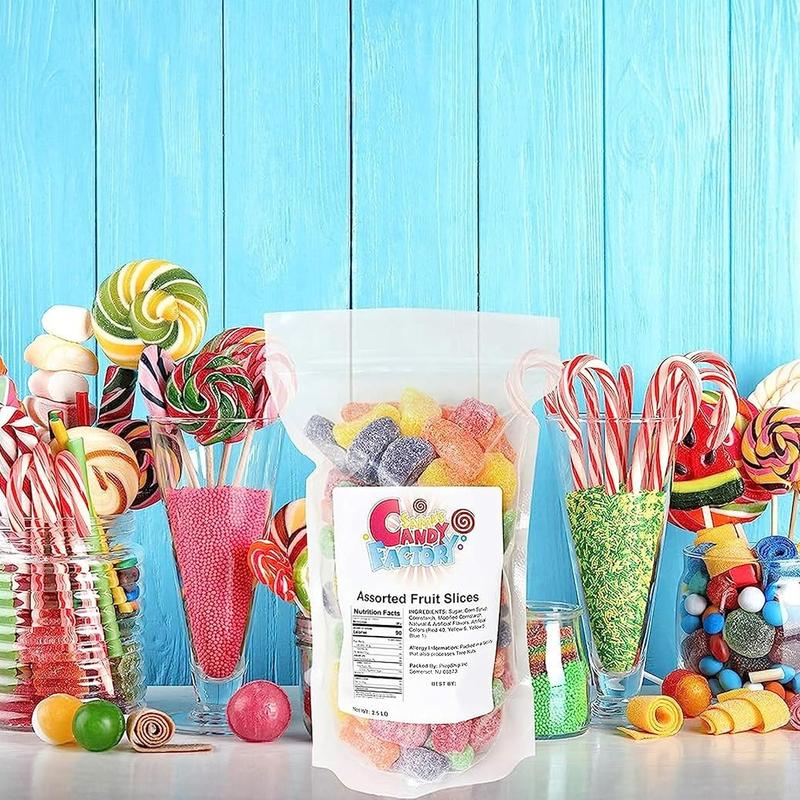 Sarah's Candy Factory Assorted Fruit Slice Candy in Resealable Bag, 2.5 Lbs