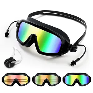Rantizon Swim Goggles Photochromic, View Anti Fog & UV Swimming Goggles for Audlt, No Leaking Swim Glasses for Men Women
