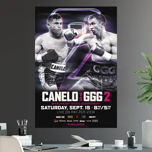 Canelo Alvarez Vs Gennady Golovkin 2 Final Judgement Middleweight Bout Championship Title Boxing Fight POSTER UNFRAMED  Tripple G