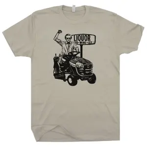 Country Music T Shirt Redneck Cool Novelty Shirts Tractor Vintage Beer Shirt 80s Classic Outlaw Country Cotton Fabric Menswear T-Shirt