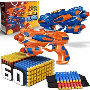 Blasters & Toy Guns 2 Pack with 60 Darts for Kids - Perfect Christmas or Birthday Gift outdoor sport nerf  rebelle year old test  gun