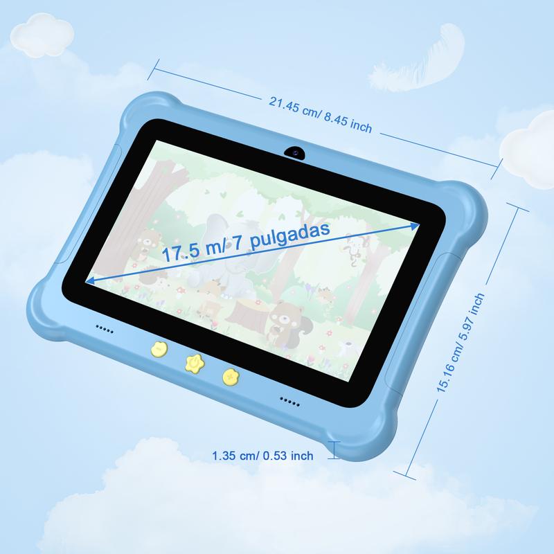 Redbeat B1 Kids Tablet: 6GB (2+4)RAM + 32GBROM expandable to 1 TB, built-in stand, 3G network, parental controls, 5G Wifi, eye health mode, drop-resistant design.for New Year, birthdays,or holidays, Gifts.pritom teléfono Cellphone Smartphone