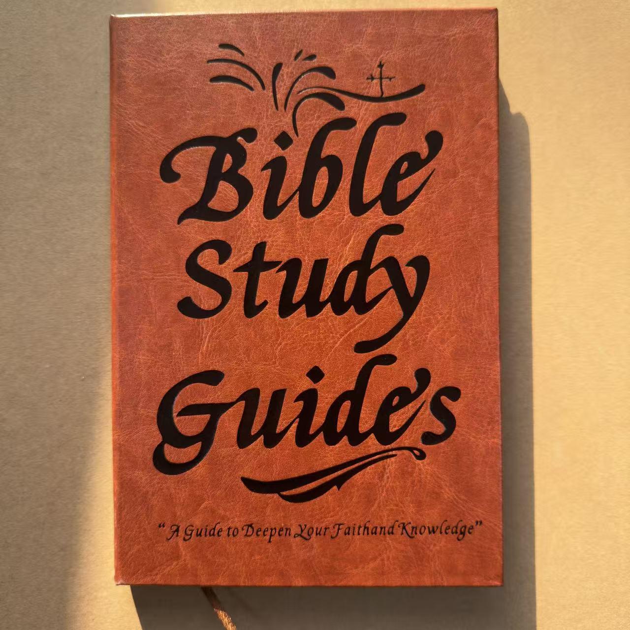 Bible Study Journal with Space to Write, Lined Scripture Notebook for Sermon Notes and Personal Reflection, Thick Opaque Paper, Perfect for Daily Devotion and Verse Mapping, Christian Gift for Women Men