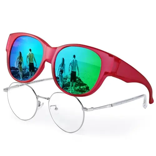 Myiaur Mode zonnebril Womens gepolariseerd, spiegel dames zonnebril