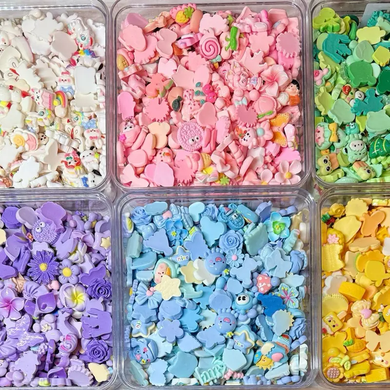 Flat Back  Resin Charms- Decodens, Cabochons