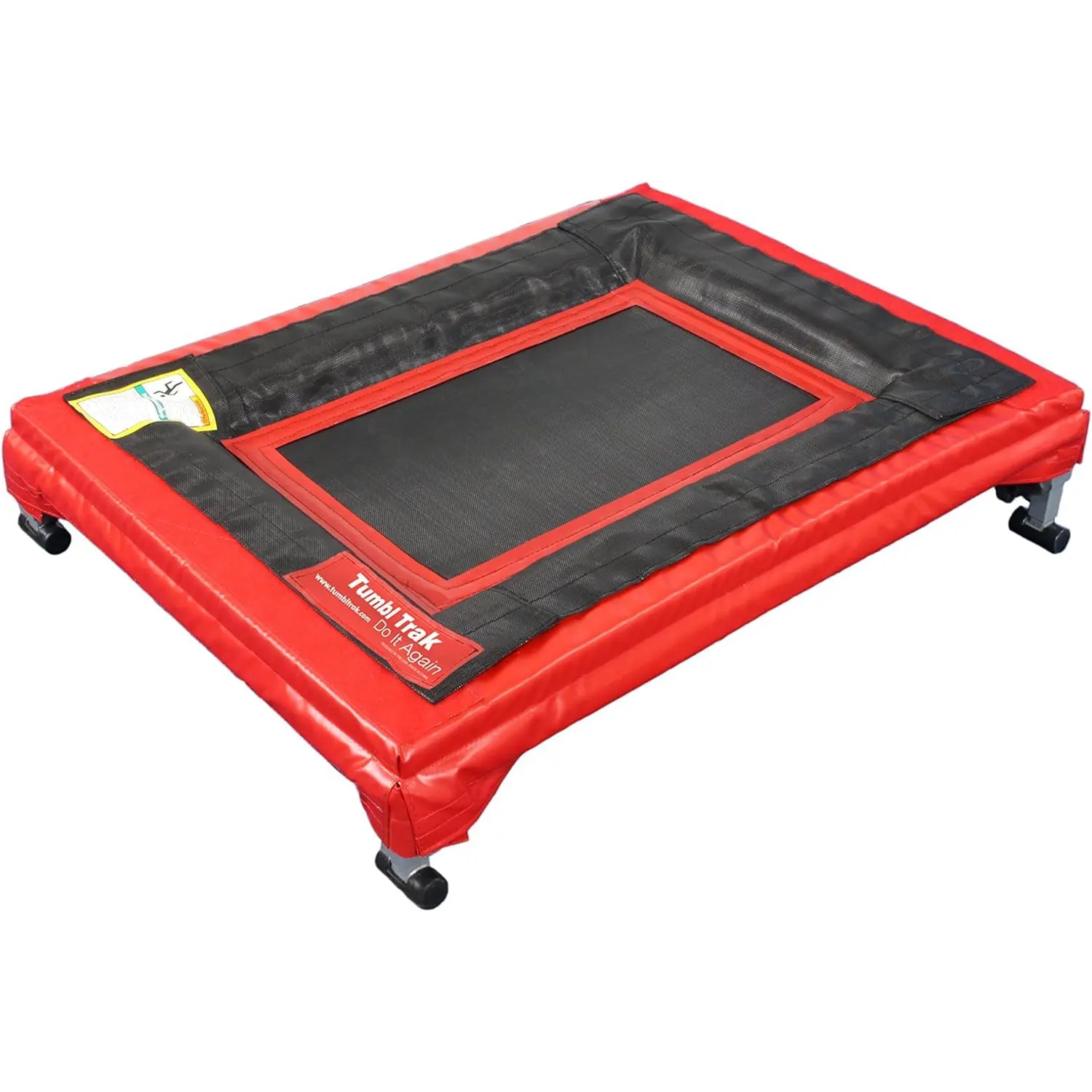 Tumbl Trak Mini Trak, Red, Small Mini Trampoline (MT-adj)