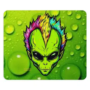 Alien Vibe Mouse Pad - Colorful Alien Graphic, Gamer Gift, Desk Decor, Unique Office Accessory, Sci-Fi Lovers