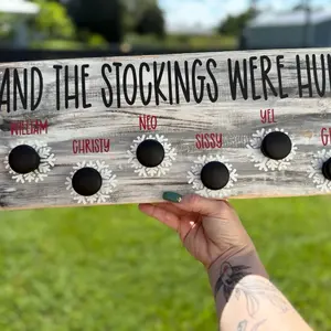 Snowflake Stocking Holder || Stocking Holder || And The Stockings Were Hung || Read Description Please