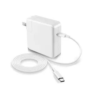 MacBook Pro Charger, 61W/67W USB-C Charger Power Adapter compatible with MacBook Pro/Air 13-inch/14-inch, suitable for MacBook 12-inch, comes with a USB-C to USB-C charging cable (6.6 feet/2 meters)