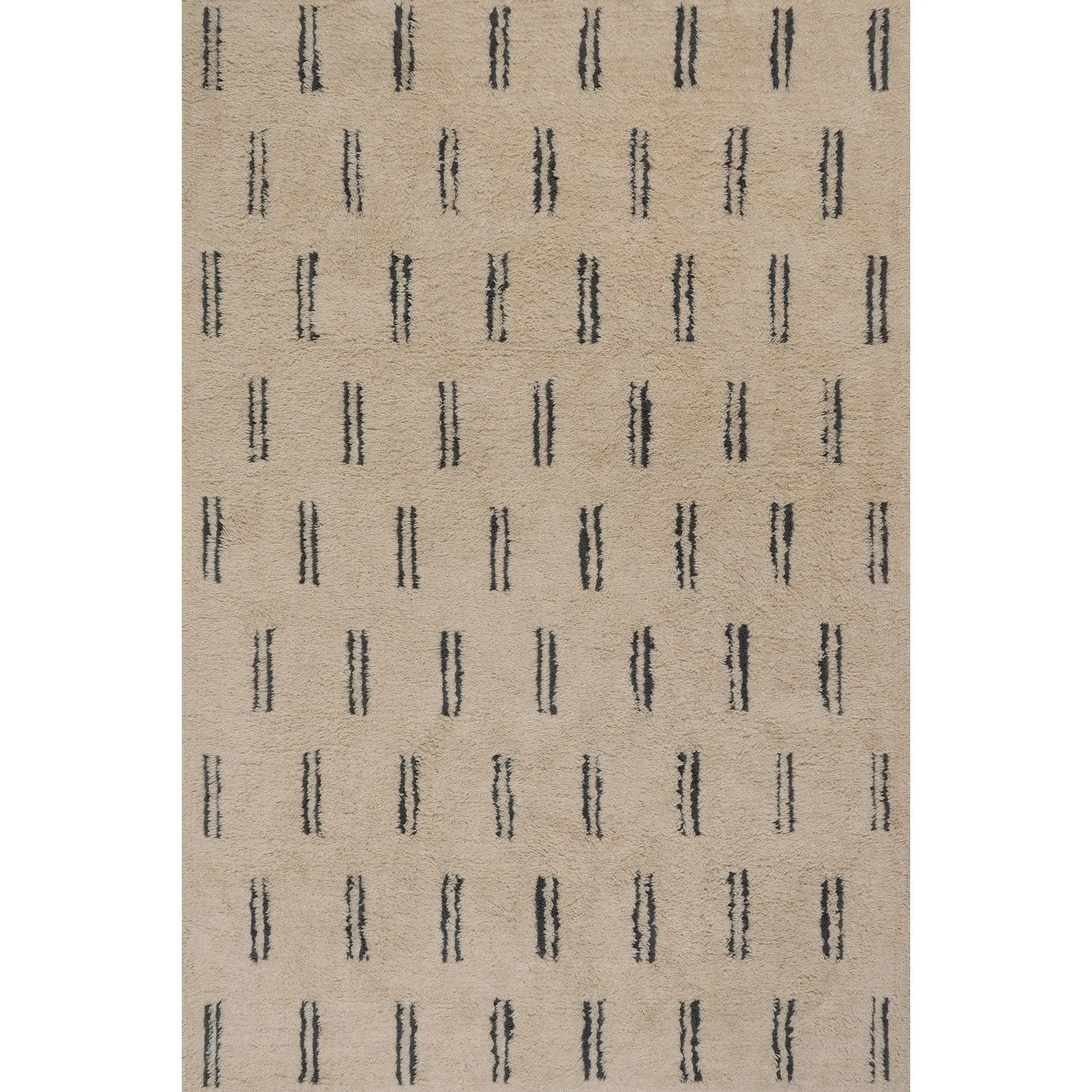 Vina Handmade Modern Plush Area Rug, Natural Wool, Washable, Suitable for Bedroom/Living High-Traffic Areas