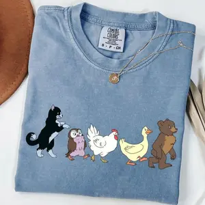 Comfort Colors Little Bear T-Shirt, Cute TShirt, Animal Lover Tee, Animal Kids, Mom TShirt, Animated T-Shirt, Gift, Cute Animal Tee