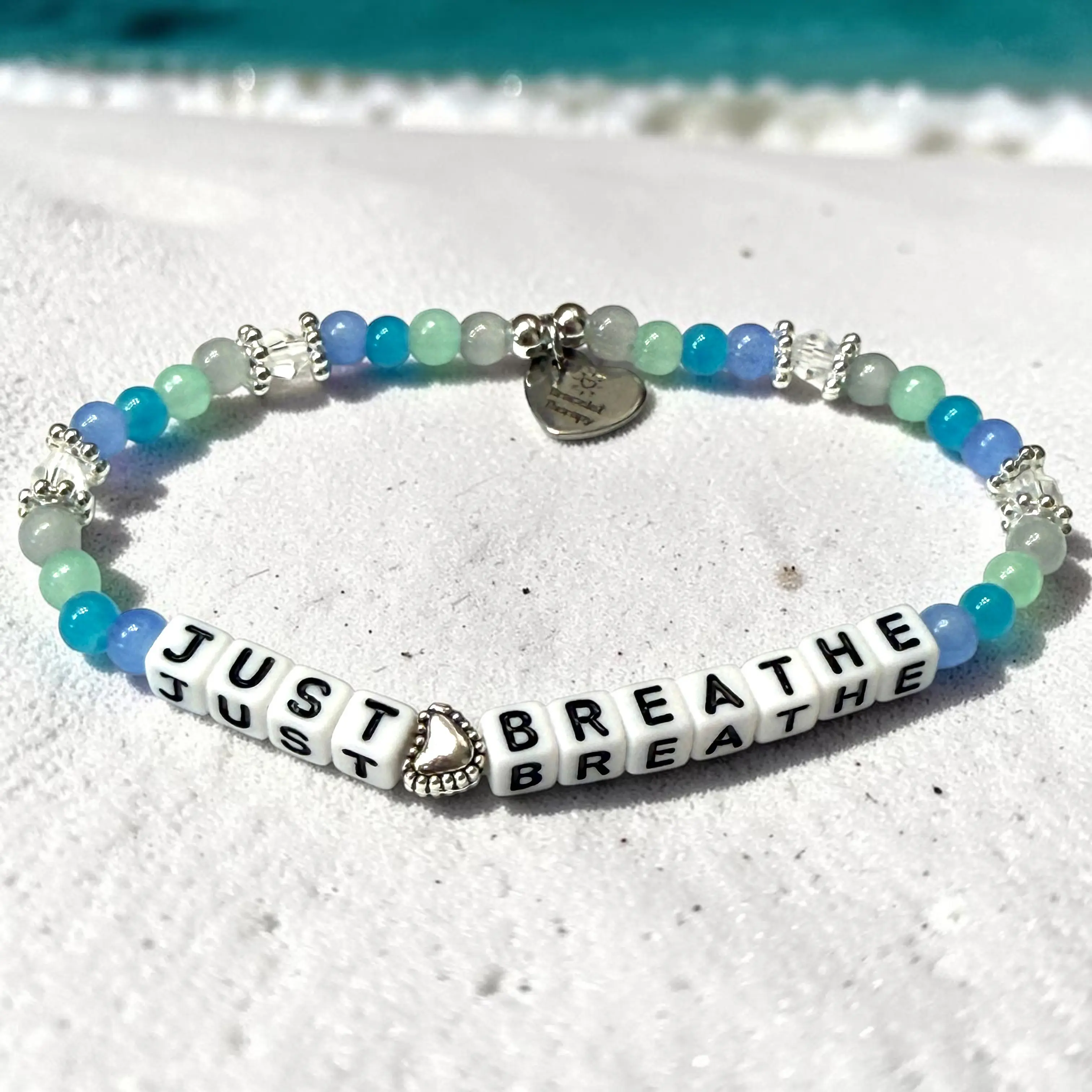 Just Breathe Bracelet | Just Breathe Bracelet for Women | Inspirational Bracelet for Women | Word Bracelet | Breathe Bracelet | Motivational Jewelry