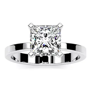 Lantana - Princess Moissanite Engagement Ring
