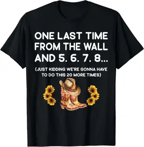 100% Cotton Line Dancing Funny Line Dance T-Shirt