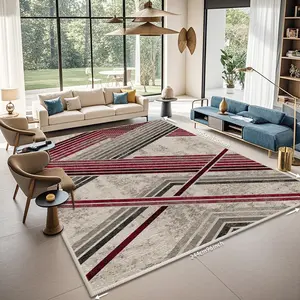 ‌Multi-Size Multicolor Living Room Area Rug‌ - Non-Slip Vintage Soft Large Bedroom Rug with Rubber Backing, Low Pile Boho Floral Faux Wool Floor Carpet in Multiple Sizes & Color Options, Distressed Rug for Bedroom Dining Room