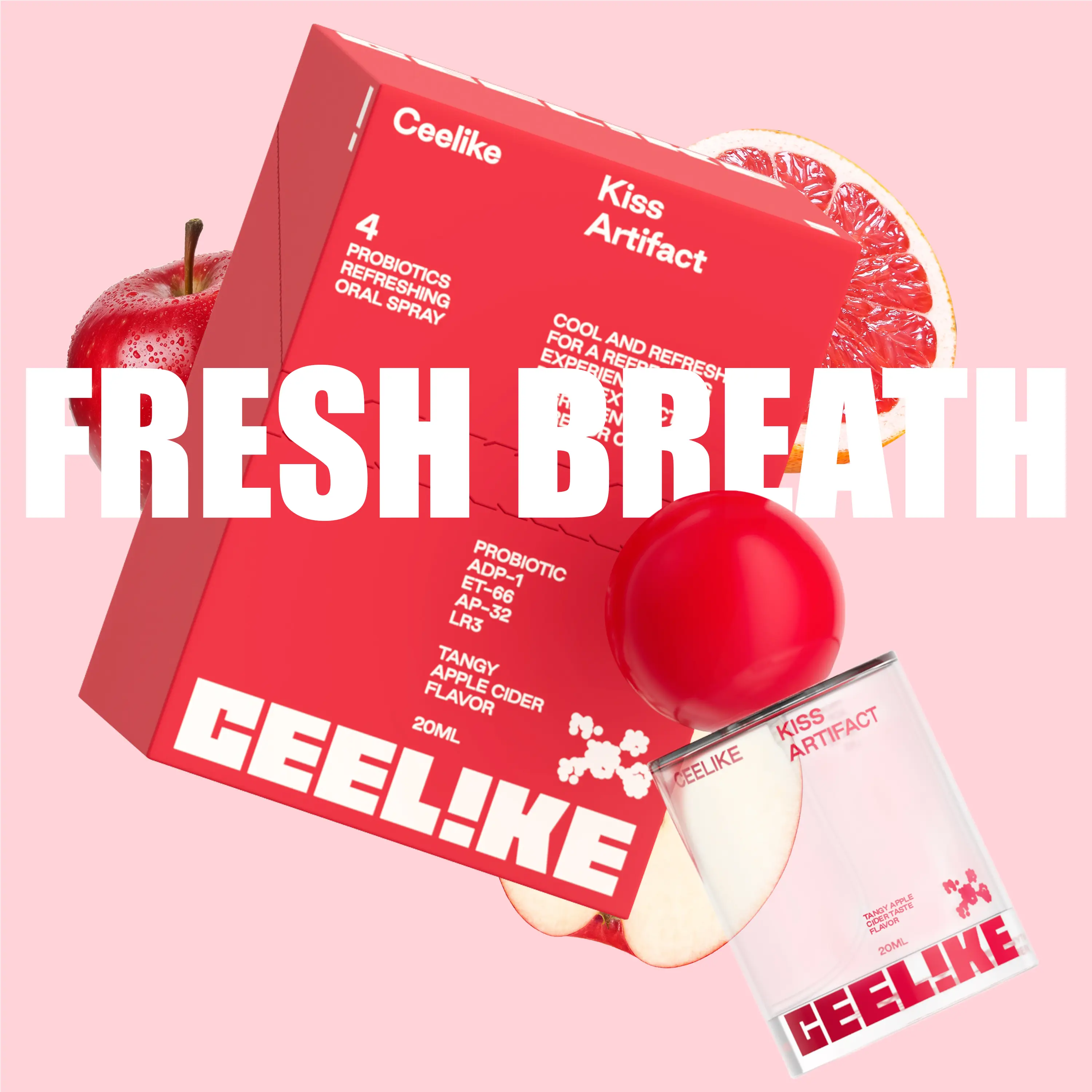 CEELIKE Oral Spray | Apple Vinegar Flavor | 20ml | Long-Lasting Freshness | Sugar-Free & Portable CEELIKE Oral Spray | Apple Vinegar Flavor | 20ml | Long-Lasting Freshness | Sugar-Free & Portable