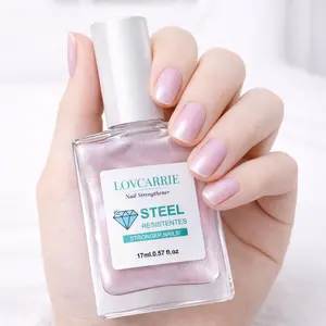 LOVCARRIE Steel-Resistant: Stronger Nails Strengthener — Rescues Brittle Nails | Ideal for Nail Art Enthusiasts | 17ml / 0.57 fl.oz