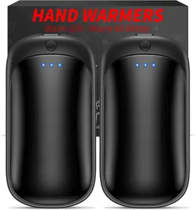[New deal] - 2 Pack Hand Warmers Rechargeable, Portable Electric Hand Warmers Reusable, USB 2 in 1 Handwarmers, Outdoor/Indoor/Warm Gifts for Men Women Kids