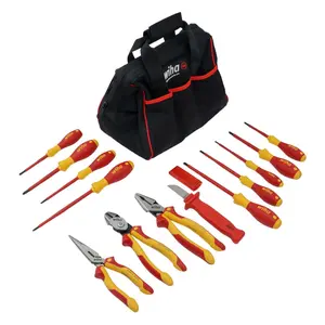 Wiha Tools 32878 Insulated Pliers & Screwdrivers Set, 13 Pc.