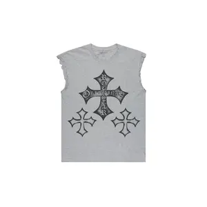 Marizon Grey Cut off Tee