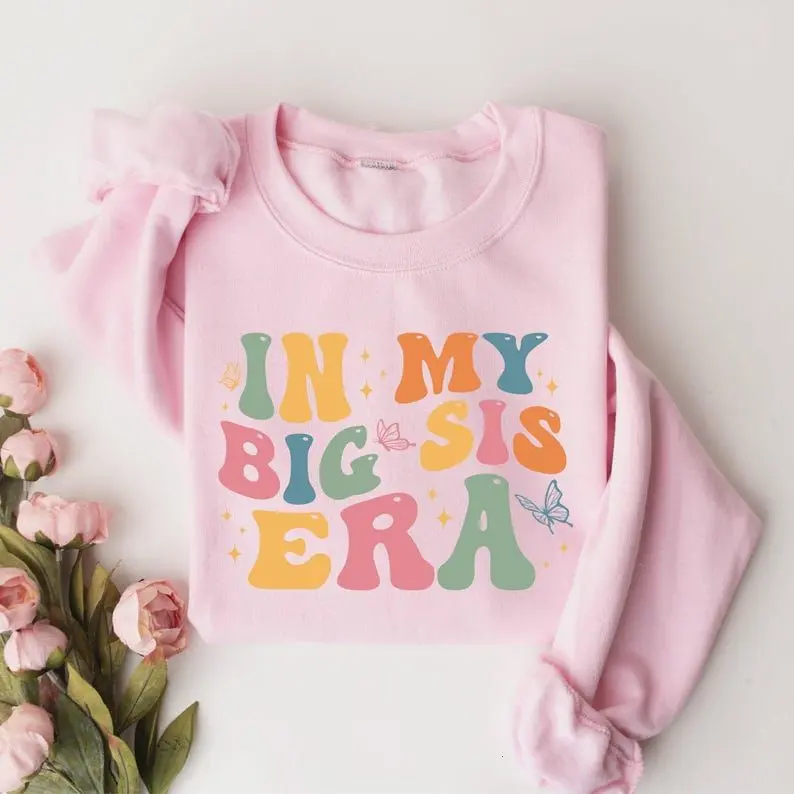 Big Sister Sweatshirt, New Big Sister Shirt, Gift for Big Sister Sweater, Promoted to Big Sister Announcement, Big Sister Little Sister Gift