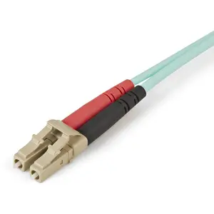 StarTech.com 5m (16.4ft) LC/UPC to LC/UPC OM4 Multimode Fiber Optic Cable, 50/125&micro;m, 100G, Low Insertion Loss, LSZH Fiber Jumper Cord