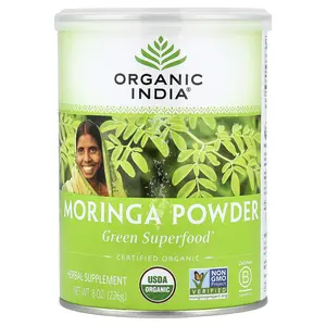 Organic India Moringa Powder Green Superfood, 8 oz (226 g)