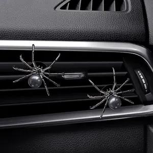 Mlulixis 2 Pack  Vent Air Freshener Clip Aesthetic  Accessories Spider  Vent Air Freshener Black Bling  Vent Accessories