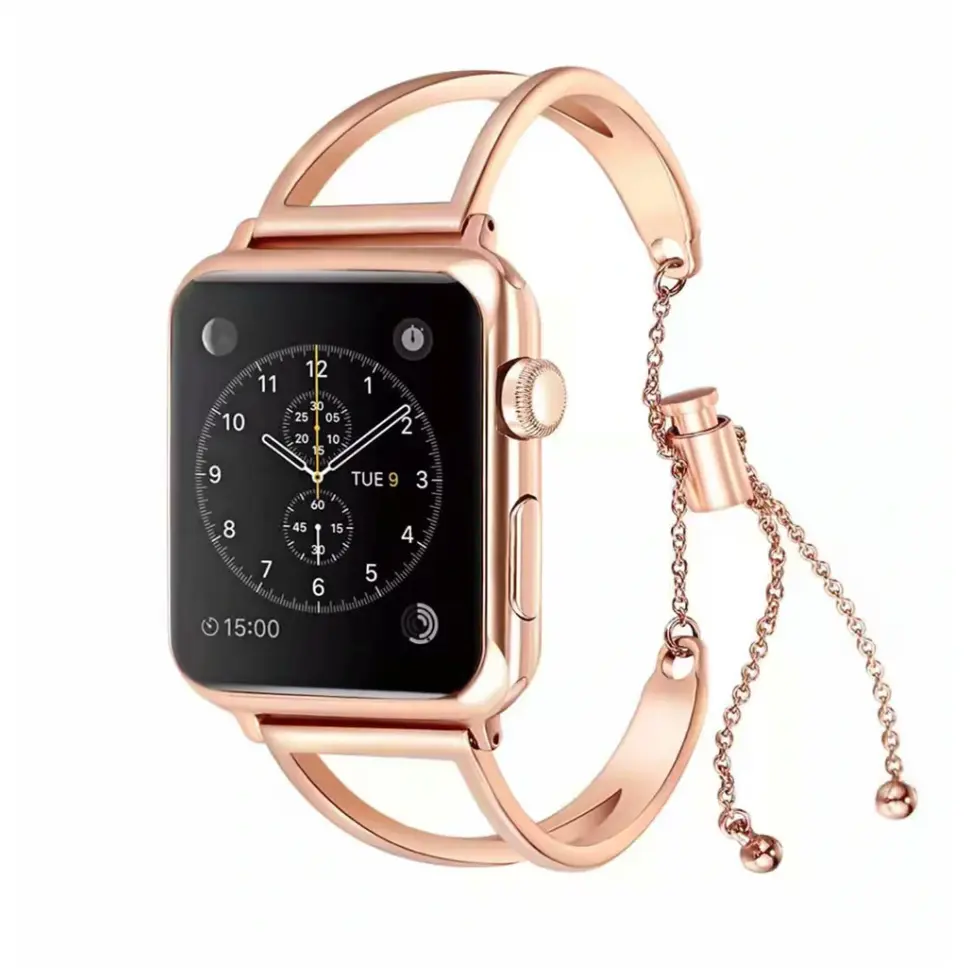 Stainless Steel Apple Watch Band Bracelet - Rose Gold