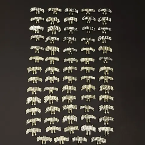 Last Name Hat Metallic Clips