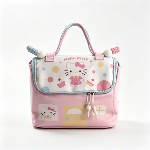 Sanrio Hello Kitty Cosmetic Bag - Compact & Convenient Travel Essential Organizer for Beauty Items - Charming Design for Fans