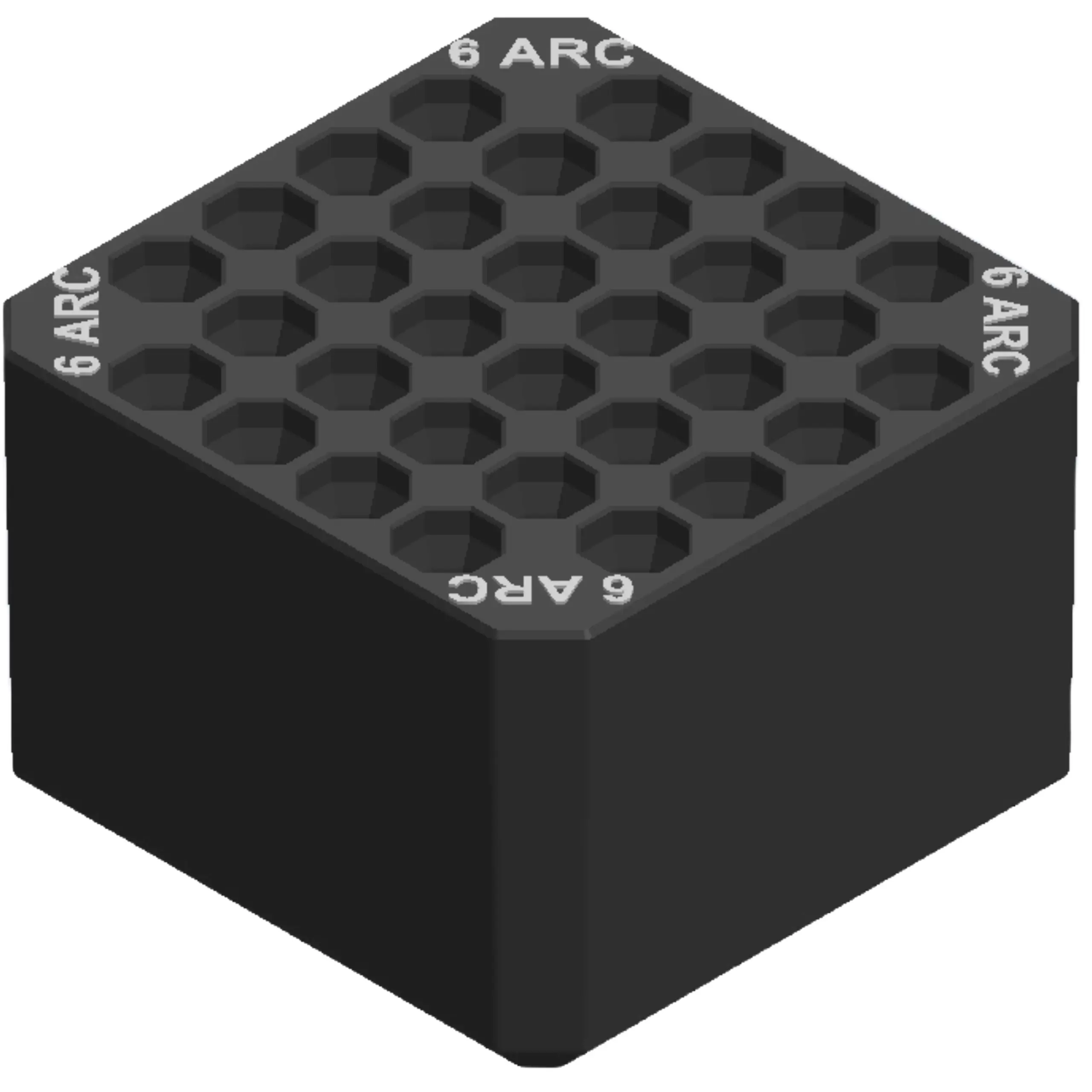 SMALL TRAY 6MM ARC WHITE