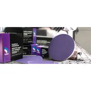 U.S. Chemical & Plastics USC-991410 180 Grit 6 in. Dia. cloth hook and eye Film Discs