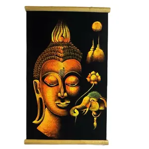 Wall Art Buddha Orange