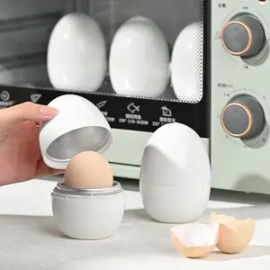 Microwave Egg Cooker, Portable Steamer Cup, Food-Grade PP Material Quick Egg Custard Steamer, Breakfast Gadget, Lazy Dorm Home Essential