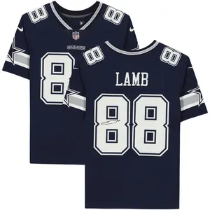 CeeDee Lamb Dallas Cowboys Autographed Navy Nike Limited Jersey - Fanatics Authentic Certified - NFL Memorabilia