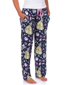 Disney Beauty And The Beast Pjs Womens Belle Mrs. Potts Rose All Over Print Pajama Pants