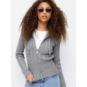 Cider Cable Knit Hooded Knotted Cardigan Cider Cable Knit Hooded Knotted Cardigan