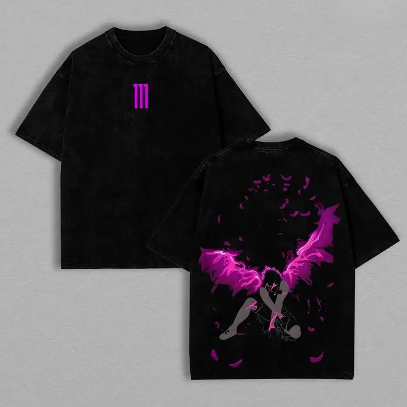 Men's Washed Distressed Short-Sleeve T-Shirt - Casual Round Neck Anime Merch with Shidou, Nagi, Isagi, Sae, Bachira, Baro Prints, Vintage Menswear, Festive Valentines Day Gift for Fans, All Seasons Streetwear Crewneck T39