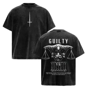 Menswear Top, Hiromi Higuruma Vintage Washed Jujutsu Kaisen T-Shirt - Deadly Sentencing Anime Graphic, Judgeman Domain Expansion Manga Print, Oversized Soft Cotton Streetwear, Unisex Casual Apparel, Gift for JJK Fans
