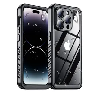 Fin Shellbox professional waterproof case suitable for iPhone 14ProMax 17 Air 15 16Pro phone case 360 degree all inclusive anti drop