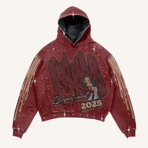 Fashion Casual Printed Polyester Sweater