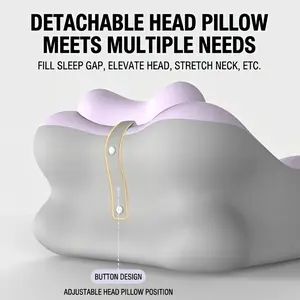 Ergonomic Lumbar Pillow with Small Cushion, Multi-Functional Position Support Pad, Washable, Durable, Comfortable Home Resting Pad
